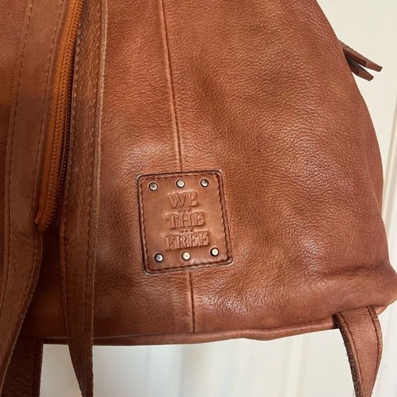We The Free Brown Leather Backpack - Picture 2 of 12